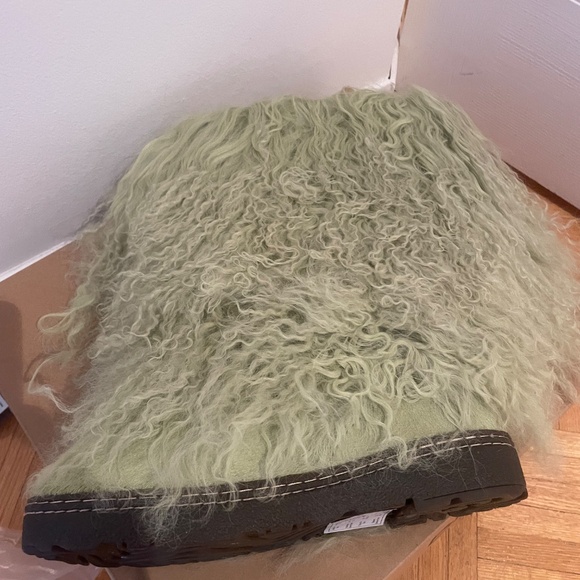 Bearpaw Boetis ll Women Furry Shearling Wool Boots Green New In Box 1294W - Picture 4 of 8